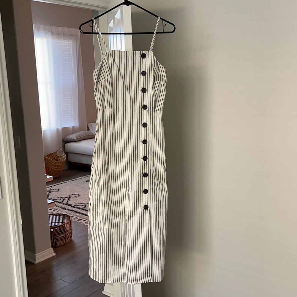 Striped Midi Dress